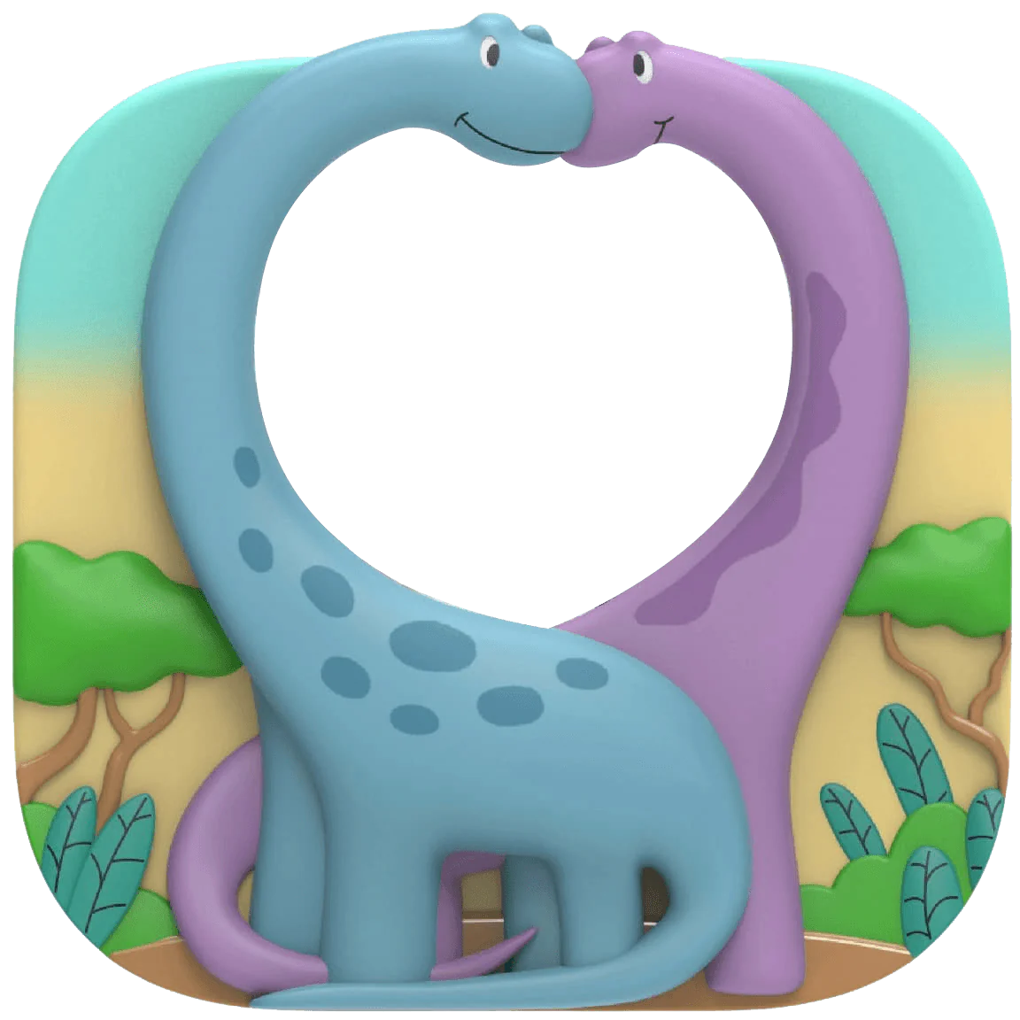 Dinosaur Duo Photo Frame