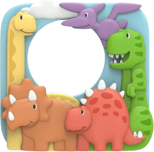Group of Dinosaurs Photo Frame